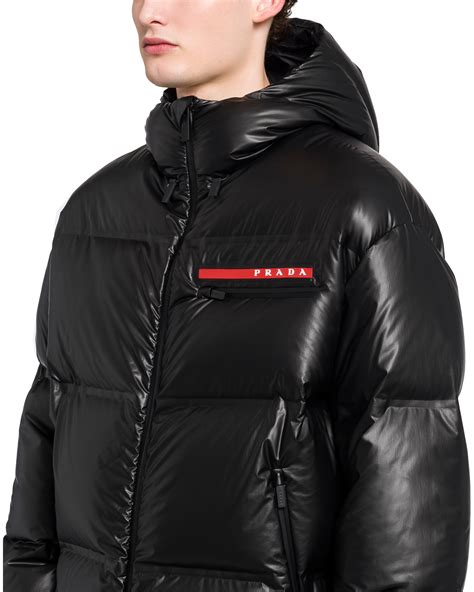 prada cropped nylon puffer|Prada light down puffer jacket.